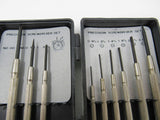 Synthesize 9 Piece Precision Screwdriver Set With Case Phillips Slotted Vintage -- Used