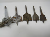 Professional Lot of 11 Spade Drill Bits 1-3/4-in to 3/8-in Vintage -- Used