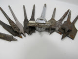 Professional Lot of 11 Spade Drill Bits 1-3/4-in to 3/8-in Vintage -- Used