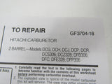Standard Motor Products Inc Carburetor Fuel Injection Repair Kit 2 Barrel 1289 -- New