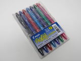 Pilot Frixion Ball Clicker Pens Fine 0.7-mm Gel Roller 7 Assorted Colors -- New