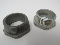 Standard NPS Threaded Hex Bushings Lot of 2 1-1/2-in Zinc Galvanized -- New