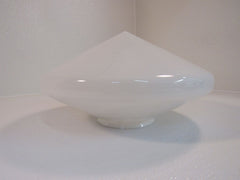 Unbranded/Generic Vintage 16in Cone Shaped Light Fixture Cover Frosted Glass -- Used