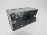 Standard Electrical Outlet Box Single Gang 4in x 2.25in x 2.25in Zinc Galvanized -- New