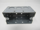 Standard Electrical Outlet Box Single Gang 4in x 2.25in x 2.25in Zinc Galvanized -- New