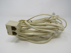 Standard Phone Cable 2 Port Splitter With Cable 25 ft RJ 11 -- Used