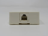 Standard Phone Wall Jack RJ-11 Single Port Surface Mount -- New