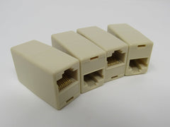 Standard 4 Phone Couplers RJ-11 Female Single Port -- New