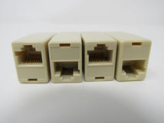 Standard 4 Phone Couplers RJ-11 Female Single Port -- New