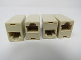 Standard 4 Phone Couplers RJ-11 Female Single Port -- New