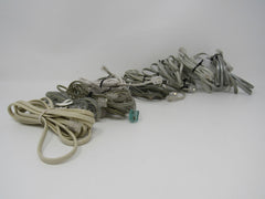 Standard Assorted Phone Cords Cables RJ-11 Lot of 10 -- Used