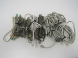 Standard Assorted Phone Cords Cables RJ-11 Lot of 10 -- Used