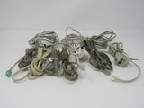 Standard Assorted Phone Cords Cables RJ-11 Lot of 10 -- Used