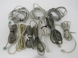 Standard Assorted Phone Cords Cables RJ-11 Lot of 10 -- Used