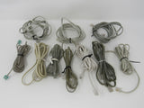 Standard Assorted Phone Cords Cables RJ-11 Lot of 10 -- Used