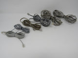 Standard Assorted Phone Cords Cables RJ-11 Lot of 6 -- Used