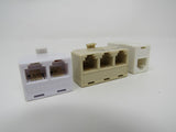 Standard Lot of 3 Phone Couplers Splitters RJ-11 -- Used