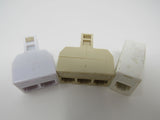 Standard Lot of 3 Phone Couplers Splitters RJ-11 -- Used