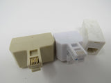 Standard Lot of 3 Phone Couplers Splitters RJ-11 -- Used