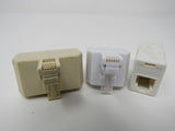 Standard Lot of 3 Phone Couplers Splitters RJ-11 -- Used