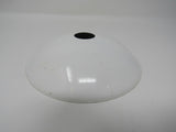 Commercial Light Fixture Canopy Cover 5-1/2-in Round Off White/Silver -- Used