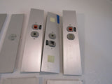 Standard Partition Wall Electrical Covers Qty 9 Gray Aluminum -- Used