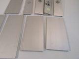 Standard Partition Wall Electrical Covers Qty 9 Gray Aluminum -- Used