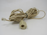 Standard Phone Cord Cable RJ-11 With Coupler 25 ft -- Used