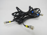 Standard Lot of 2 Phone Cords Cables RJ-11 Each 7 ft -- New