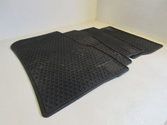 Mercedes-Benz Front & Rear Car Floor Mats Set of 4 Black Rubber -- Used