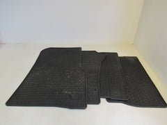 Mercedes-Benz Front & Rear Car Floor Mats Set of 4 Black Rubber -- Used
