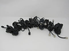 Standard Lot of 10 Phone Cords Cables RJ-11 Variety of Lengths -- Used
