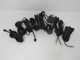 Standard Lot of 10 Phone Cords Cables RJ-11 Variety of Lengths -- Used