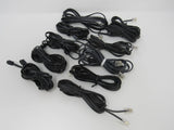 Standard Lot of 10 Phone Cords Cables RJ-11 Variety of Lengths -- Used