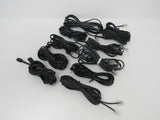 Standard Lot of 10 Phone Cords Cables RJ-11 Variety of Lengths -- Used