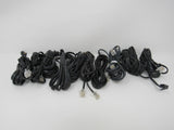 Standard Lot of 10 Phone Cords Cables RJ-11 Variety of Lengths -- Used