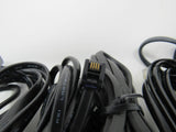 Standard Lot of 10 Phone Cords Cables RJ-11 Variety of Lengths -- Used