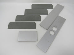 Commercial Electrical Raceway Covers Lot of 7 Gray Aluminum -- Used