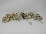 Standard Lot of 10 Phone Cords Cables RJ-11 Variety of Lengths -- Used