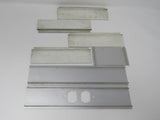 Commercial Electrical Raceway Covers Lot of 7 Gray Aluminum -- Used