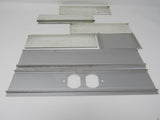 Commercial Electrical Raceway Covers Lot of 7 Gray Aluminum -- Used
