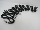Standard Lot of 10 Phone Cords Cables RJ-11 Variety of Lengths -- Used