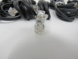Standard Lot of 10 Phone Cords Cables RJ-11 Variety of Lengths -- Used