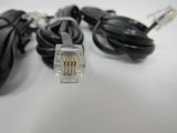 Standard Lot of 10 Phone Cords Cables RJ-11 Variety of Lengths -- Used