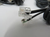 Standard Lot of 10 Phone Cords Cables RJ-11 Variety of Lengths -- Used