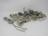 Standard Lot of 10 Phone Cords Cables RJ-11 Variety of Lengths -- Used