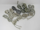 Standard Lot of 10 Phone Cords Cables RJ-11 Variety of Lengths -- Used
