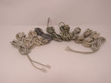 Standard Lot of 10 Phone Cords Cables RJ-11 Variety of Lengths -- Used