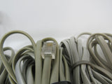 Standard Lot of 10 Phone Cords Cables RJ-11 Variety of Lengths -- Used