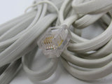 Standard Lot of 10 Phone Cords Cables RJ-11 Variety of Lengths -- Used